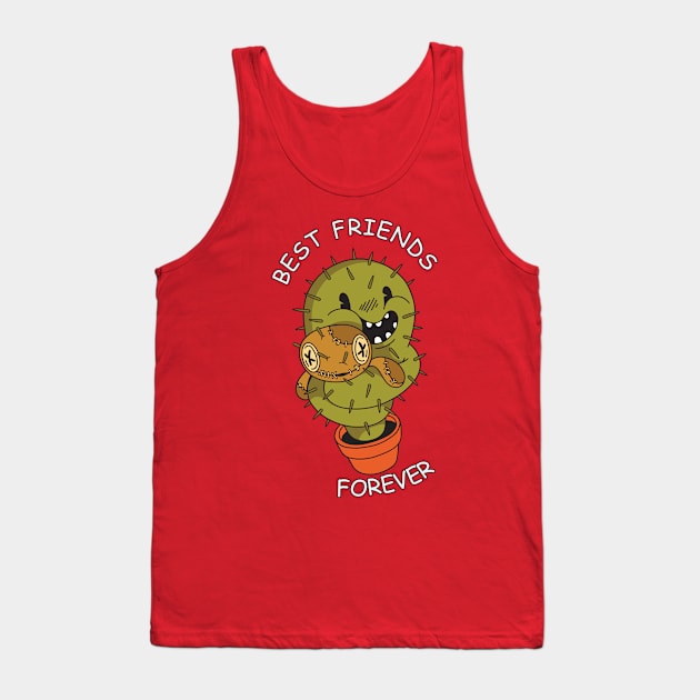 Best Friends Voodoo Doll Cactus Tank Top by Jochen Lützelberger